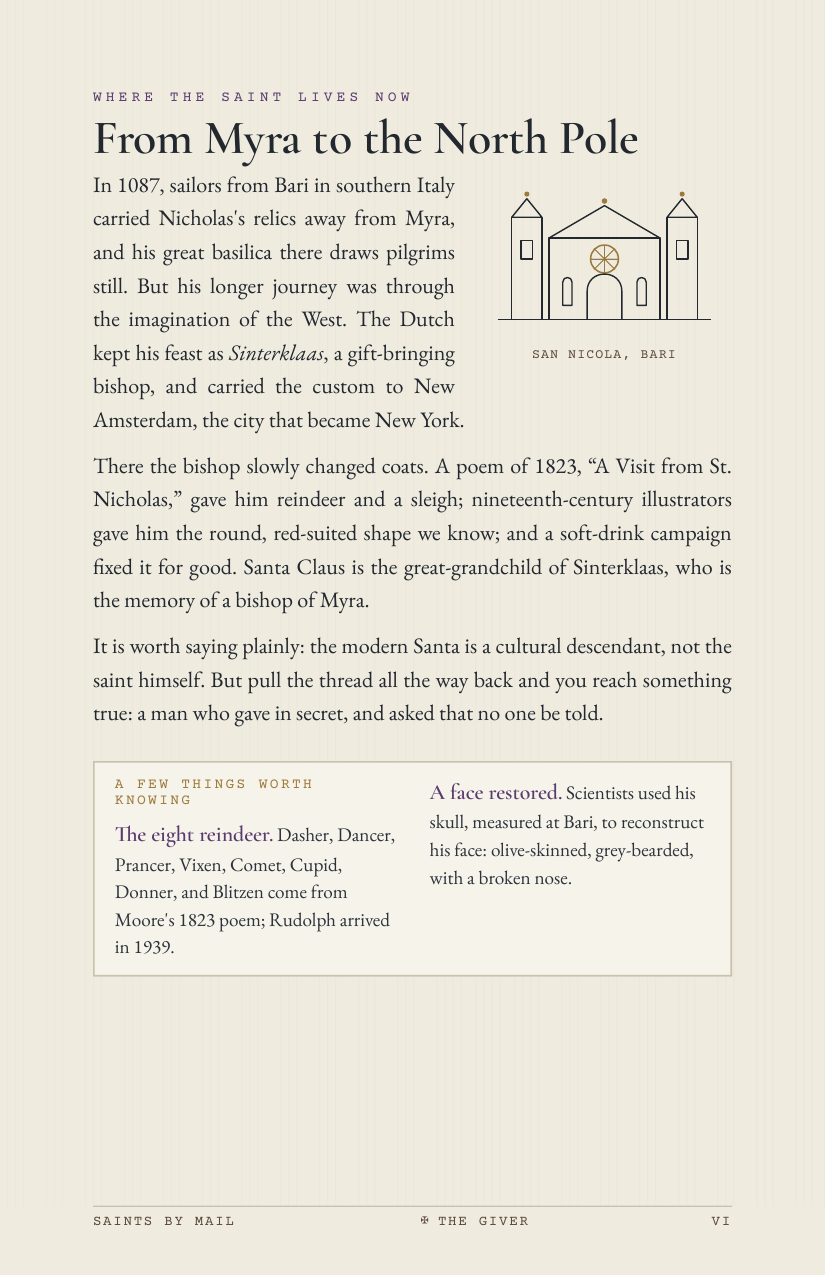 Saints by Mail sample, page 6